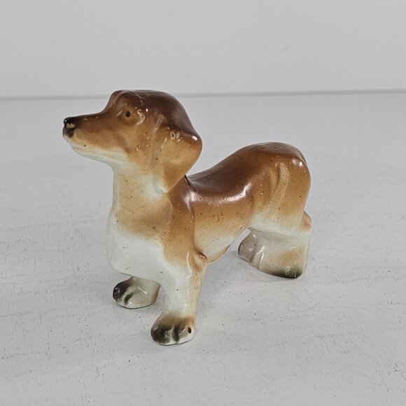 Vintage Bone China Japan Dachshund Standing Dog Figurine - Picture 4 of 9